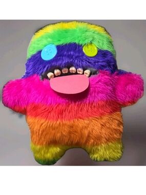 Zuru Fuggler Bigg Fugg Stripey Rainbow Monster Oogah Boogah 18"